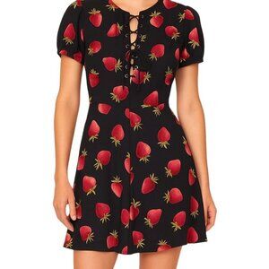 Reformation Koa mini dress, strawberry, size 2P